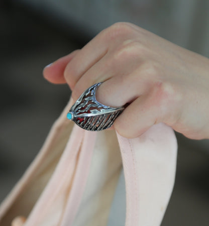 Sterling Silver Statement Ring 5th Element