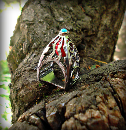 Sterling Silver Statement Ring 5th Element