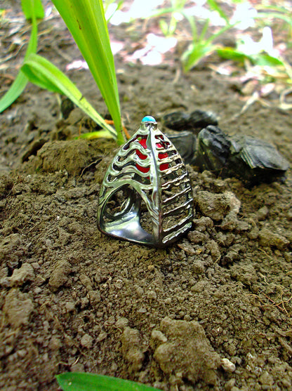 Sterling Silver Statement Ring 5th Element