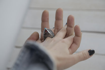 Sterling Silver Statement Ring 5th Element