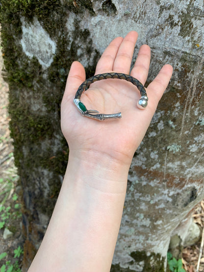 Sterling Silver Bamboo Cuff Bracelet