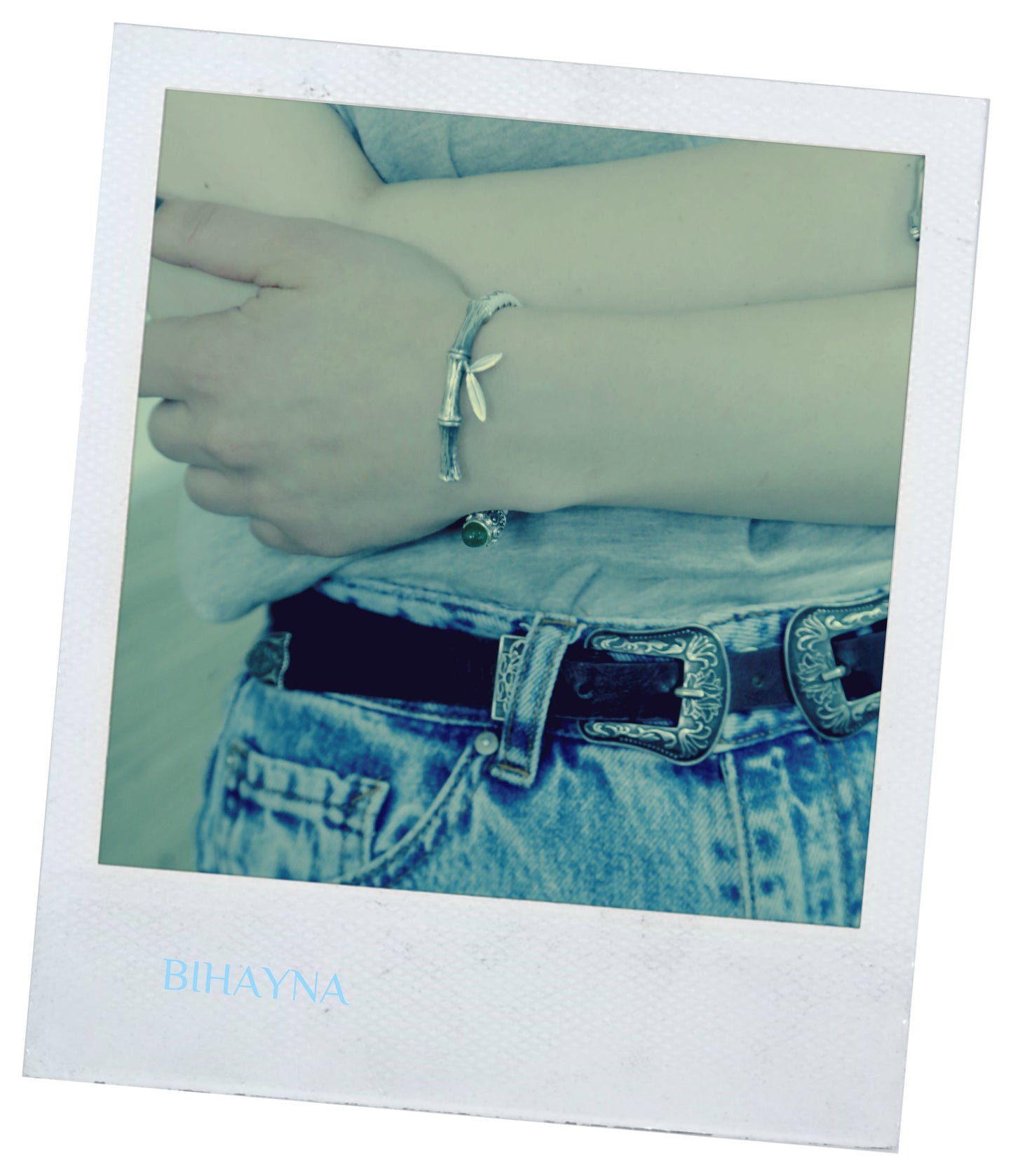 Sterling Silver Bamboo Cuff Bracelet