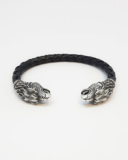 Sterling Silver Griffin Head Bracelet