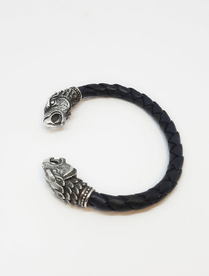 Sterling Silver Griffin Head Bracelet