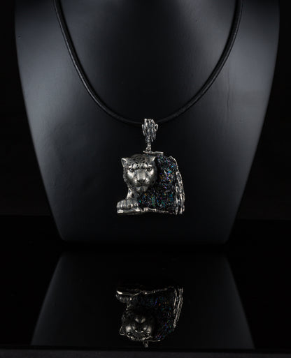Large Wild Cat Pendant Necklace
