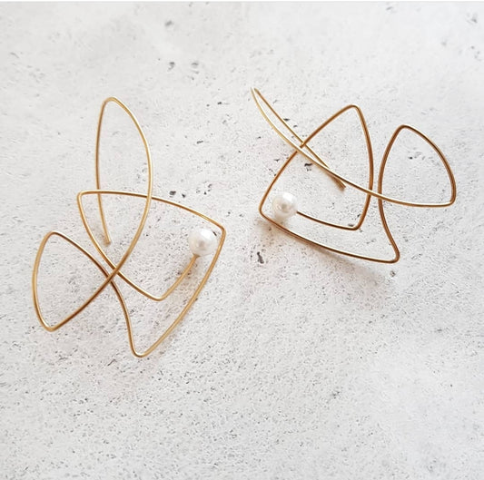 Sterling Silver Fish Earrings