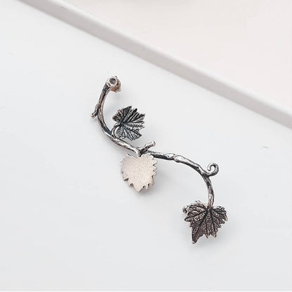 Sterling Silver Vine Leaf Ear Cuff