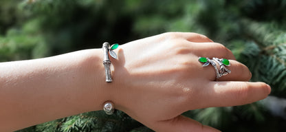Sterling Silver Bamboo Ring