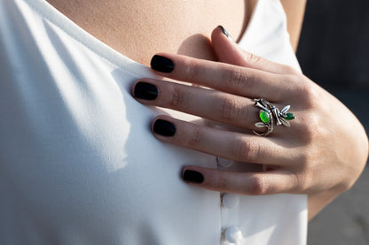 Sterling Silver Bamboo Ring