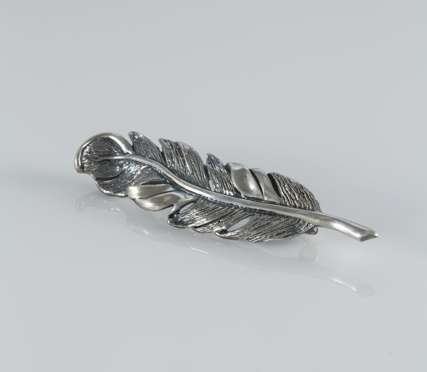 Sterling Silver Feather Brooch