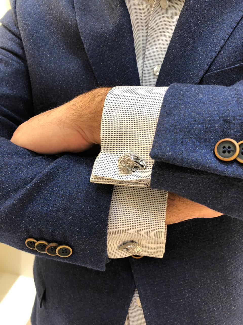 Sterling Silver Eagle Cufflinks