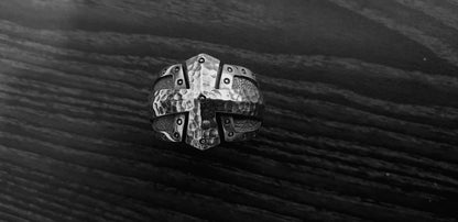 Ring In The Shape Of Medieval Armor