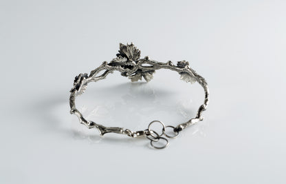 Sterling Silver Leaf Bracelet