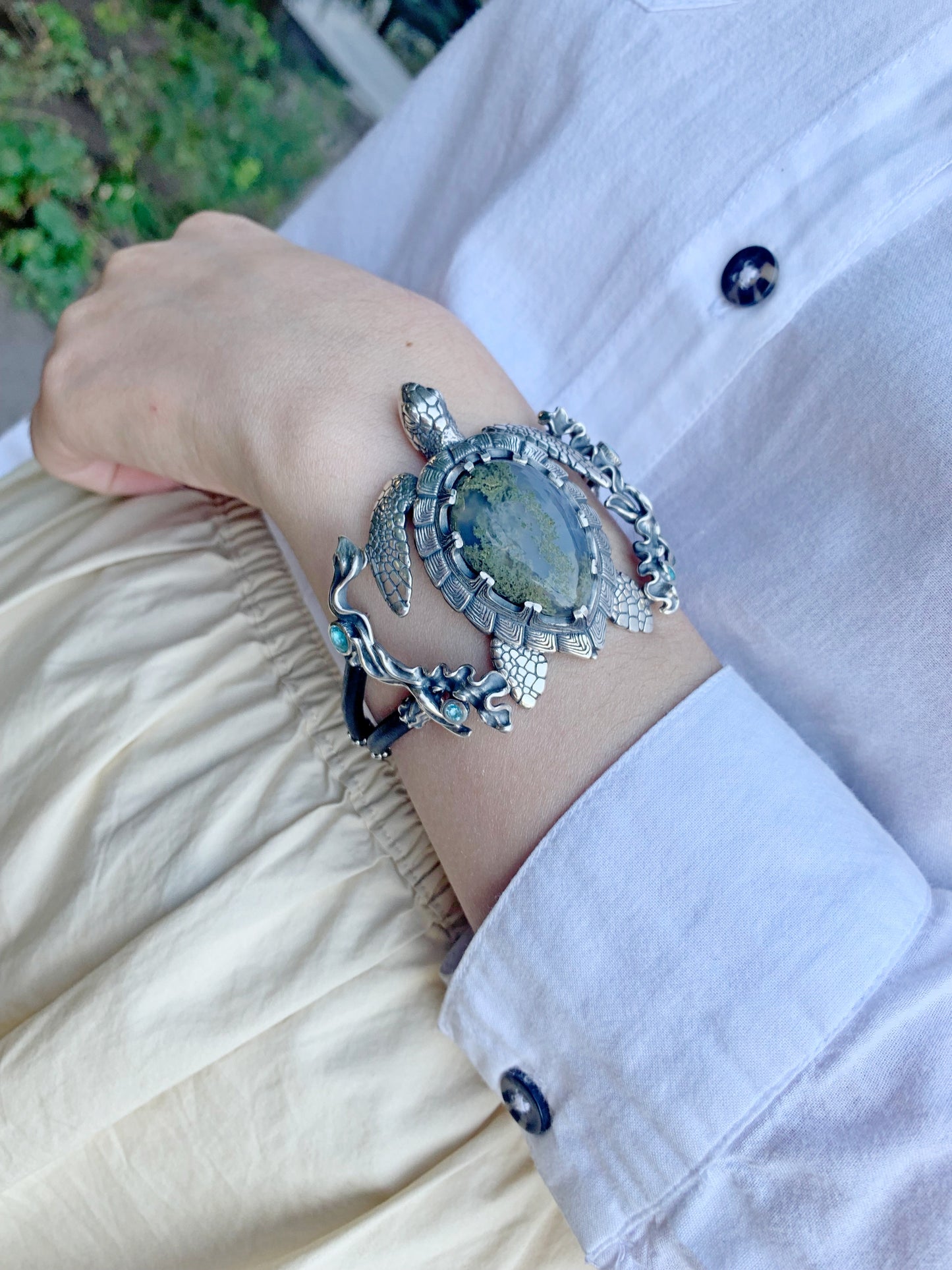 Sterling Silver Sea Turtle Bracelet