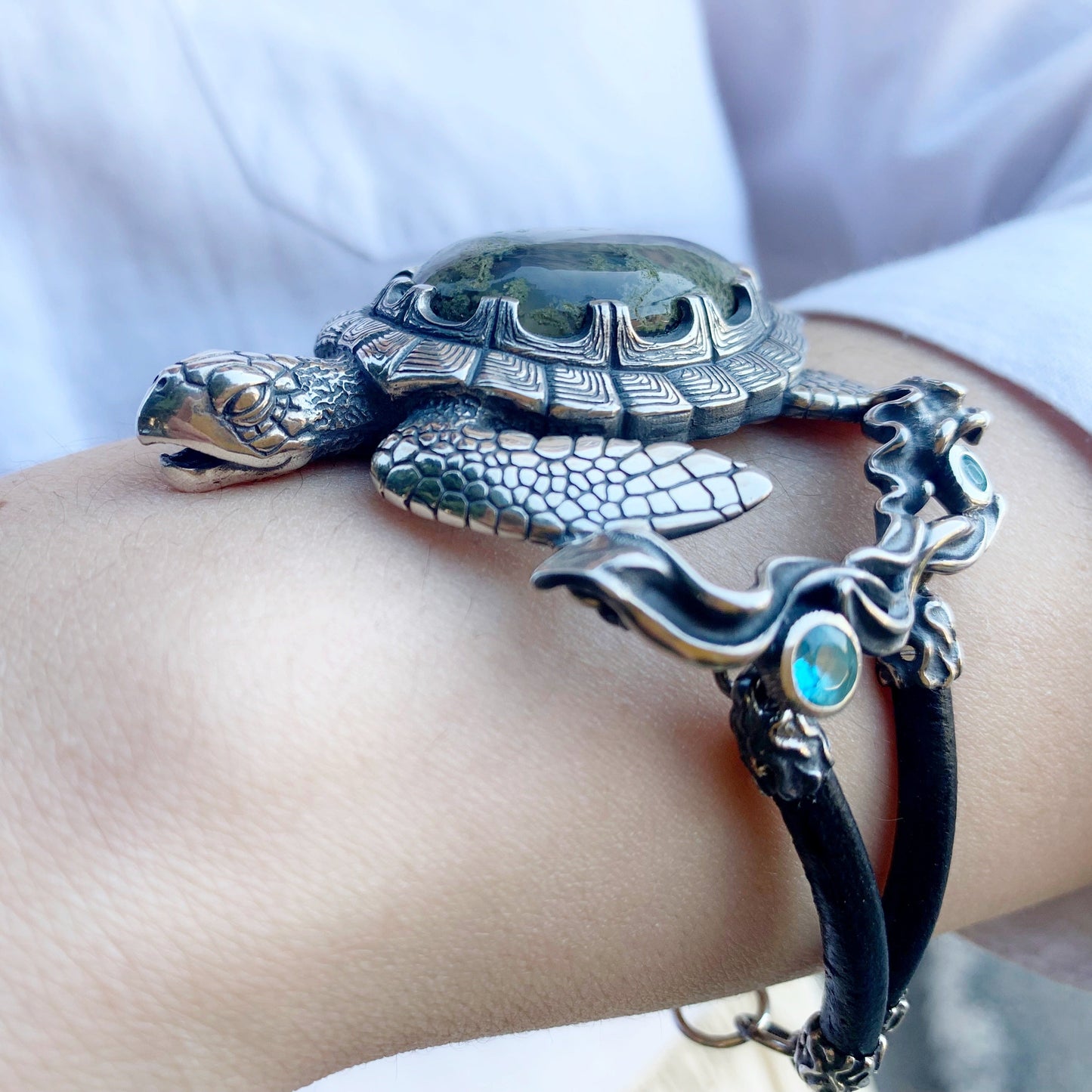 Sterling Silver Sea Turtle Bracelet