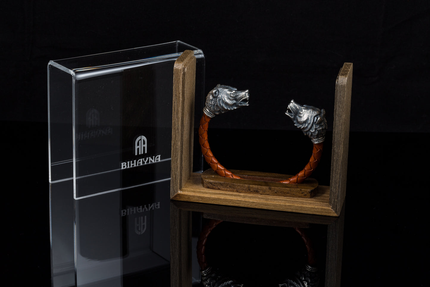 Sterling Silver Bear Head Bracelet