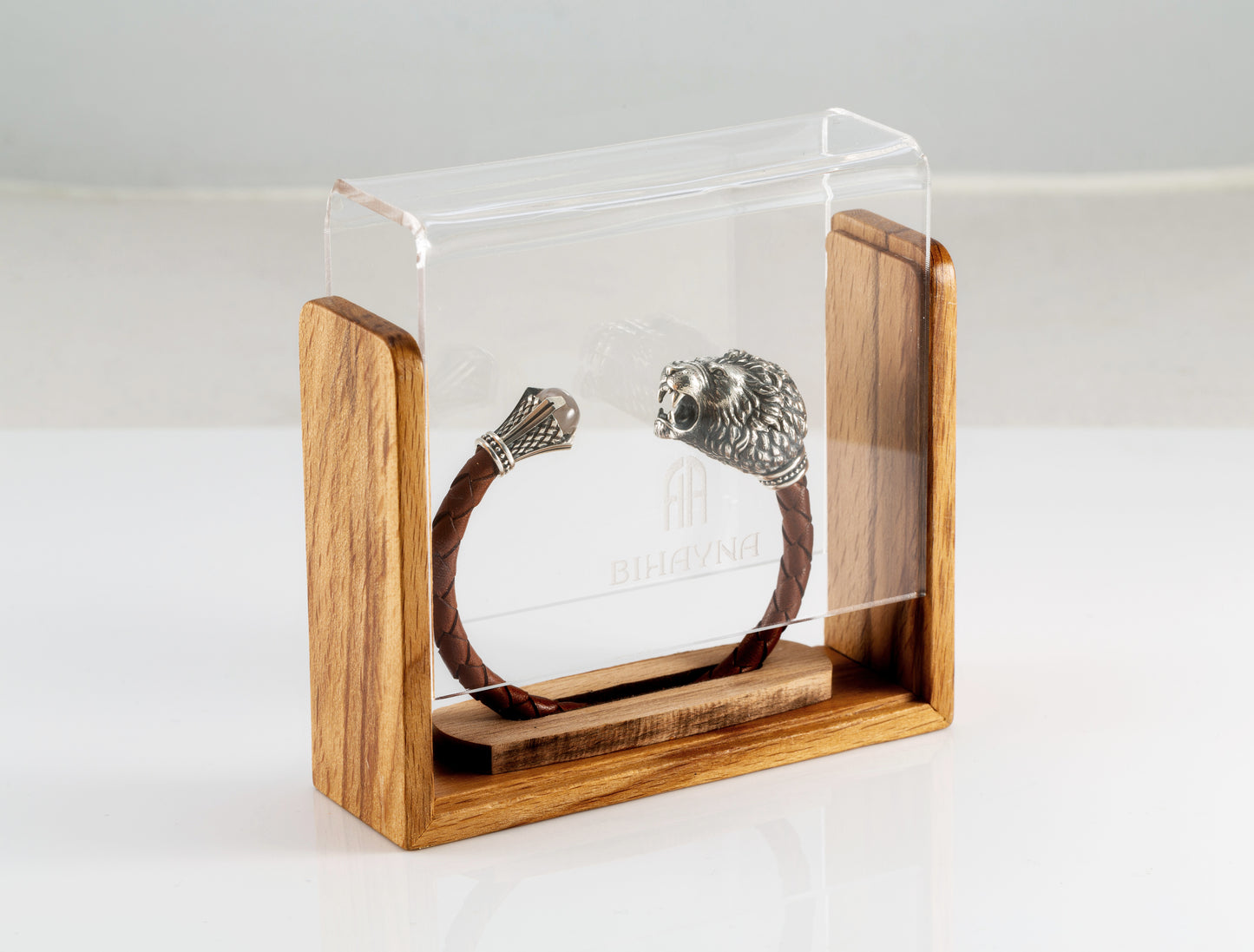 Lion Head Sterling Silver Bracelet