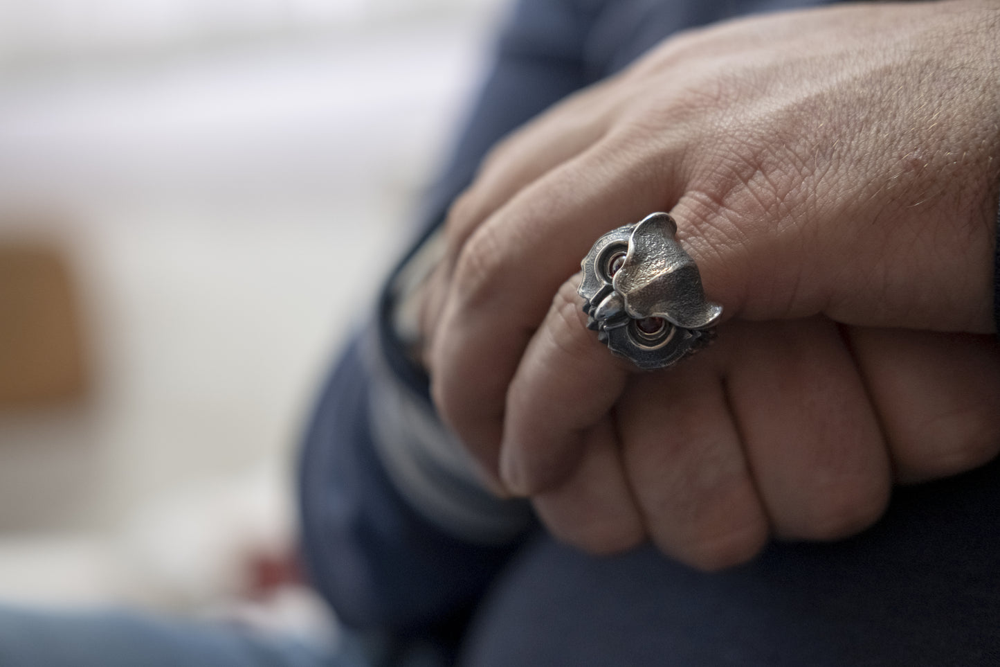 Sterling Silver Owl Ring