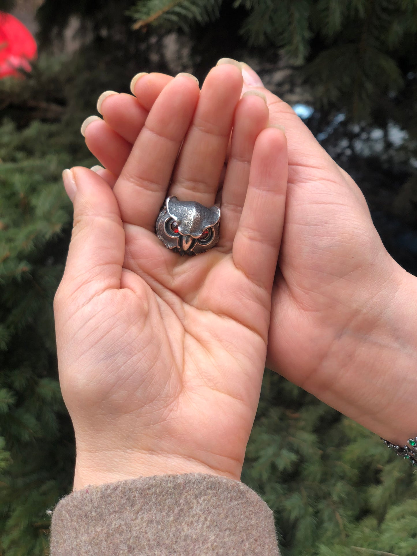 Sterling Silver Owl Ring