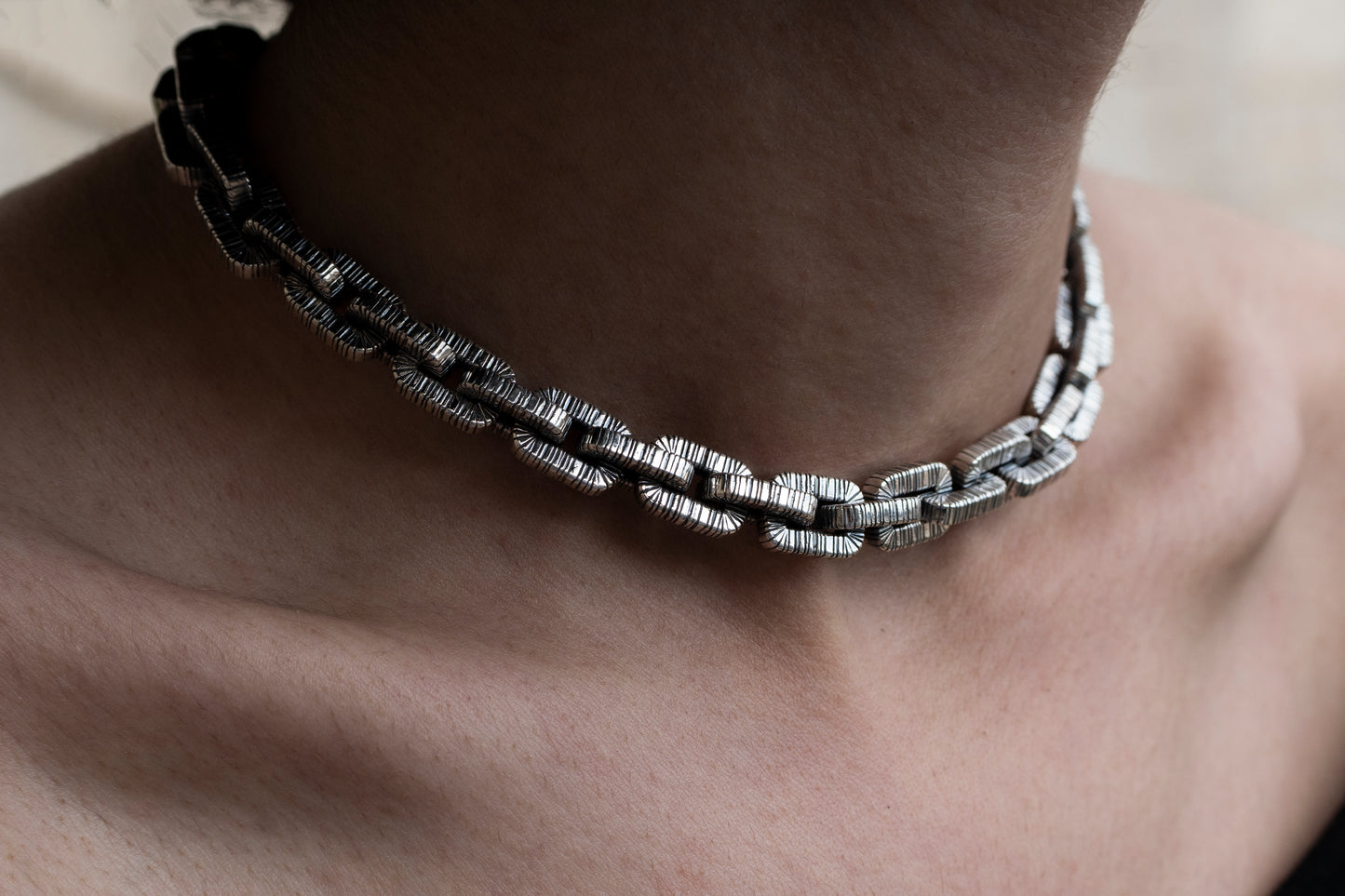 Sterling Silver Anchor Chain Necklace