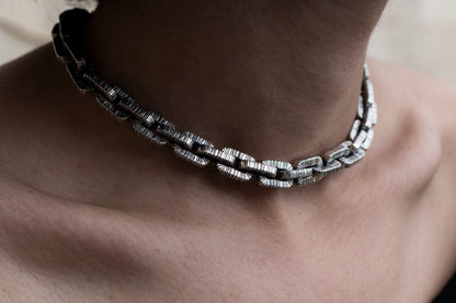 Sterling Silver Anchor Chain Necklace