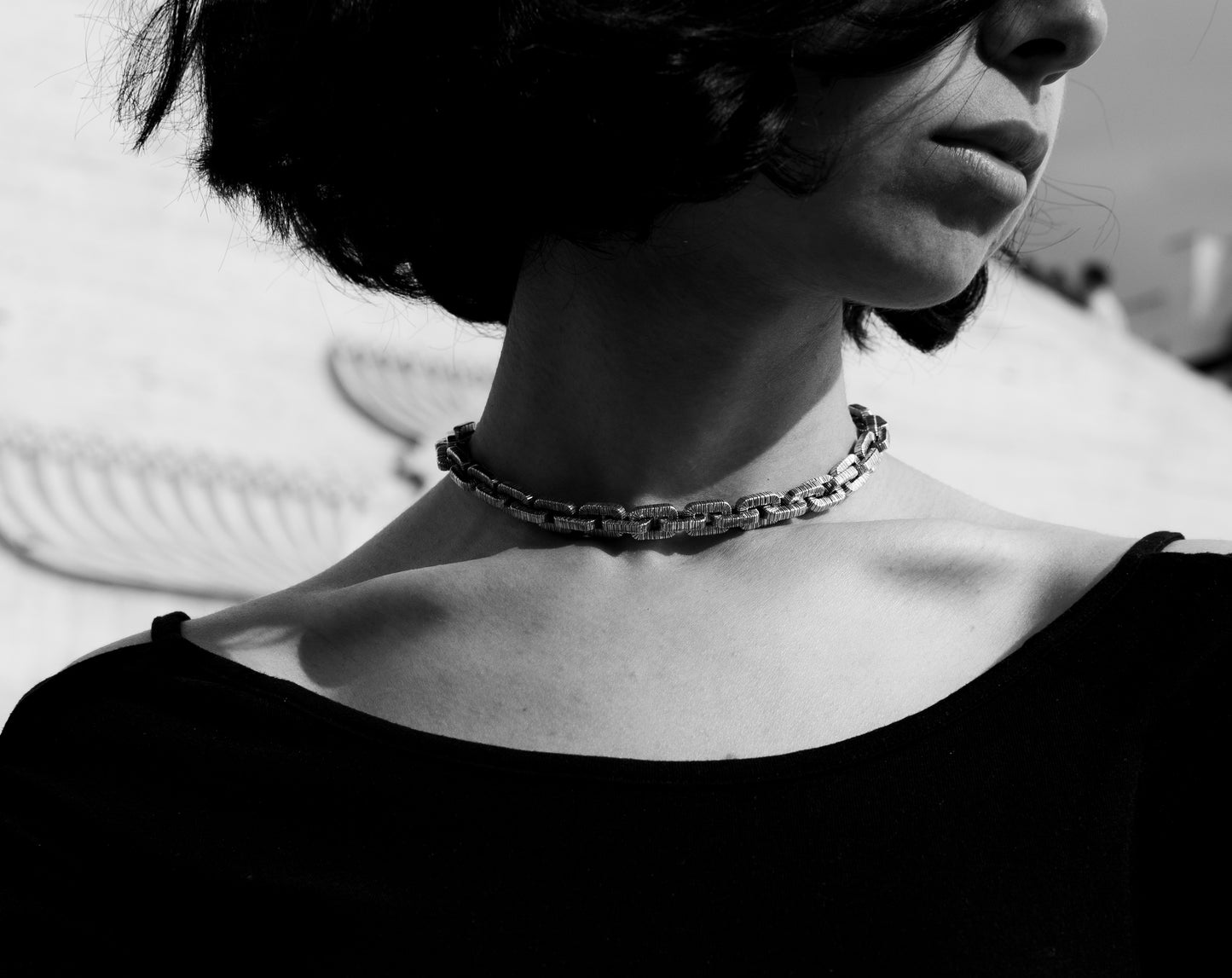 Sterling Silver Anchor Chain Necklace