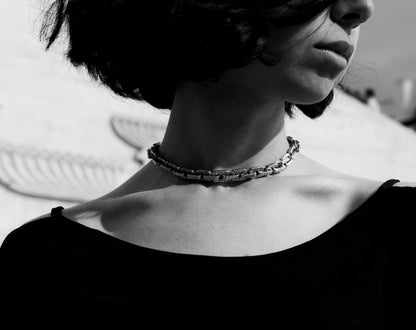 Sterling Silver Anchor Chain Necklace