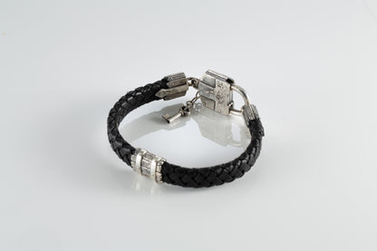 Men's Sterling Silver Padlock Bracelet