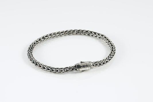 Men's Sterling Silver Woven Bracelet