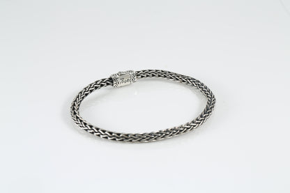 Men's Sterling Silver Woven Bracelet