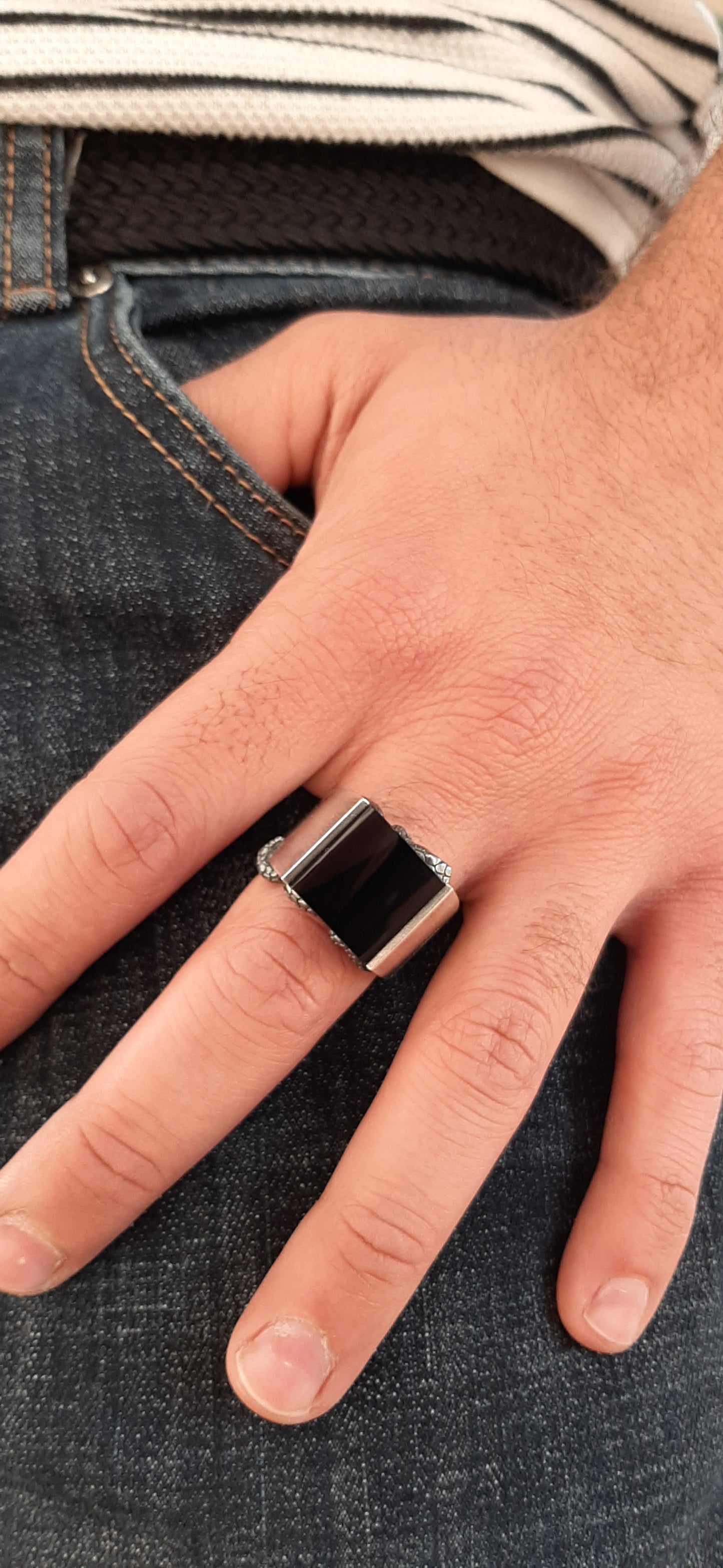 Sterling Silver Snake Ring