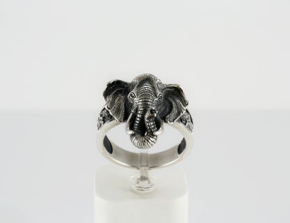 Sterling Silver Elephant  Ring