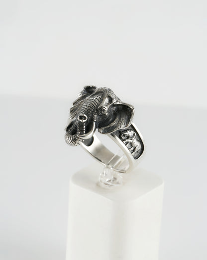 Sterling Silver Elephant  Ring