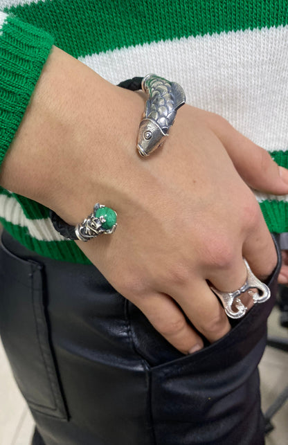 Sterling Silver Fish  Bracelet