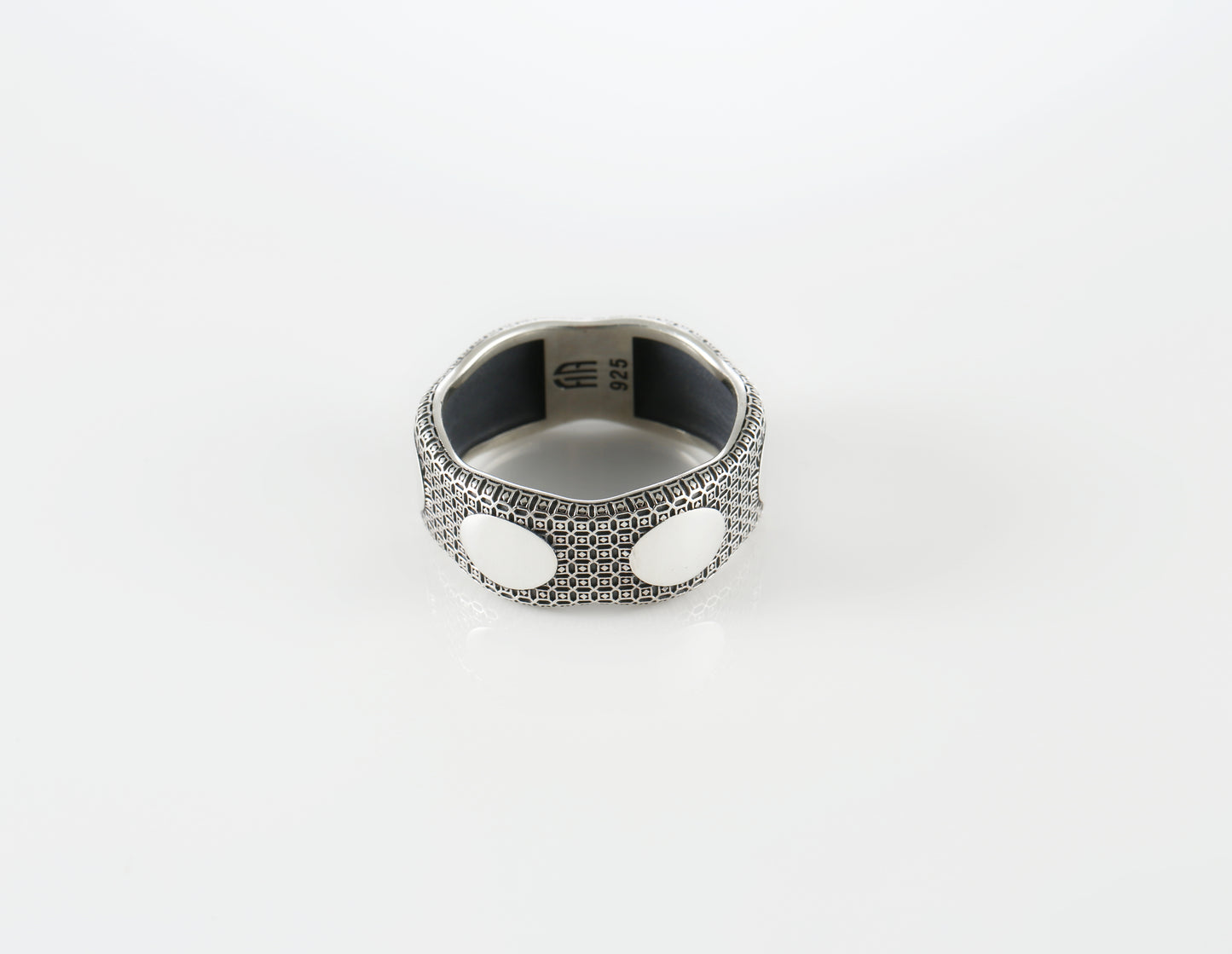 Men’s Textured Sterling Silver Ring