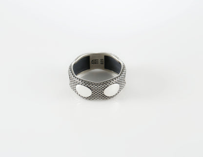 Men’s Textured Sterling Silver Ring