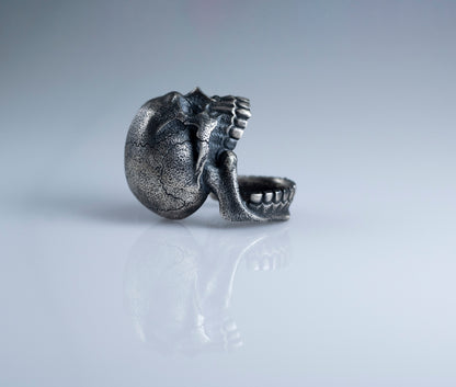 Heavyweight Sterling Silver Skull Ring