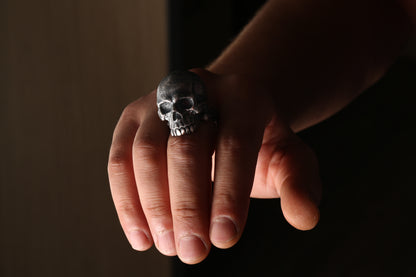 Heavyweight Sterling Silver Skull Ring