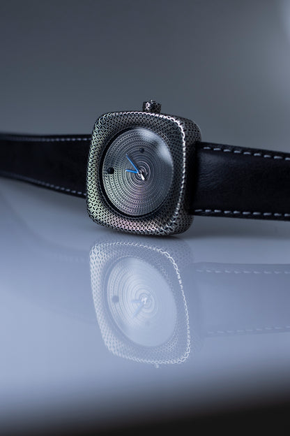 Astronomical wristwatch made of 925 sterling silver.