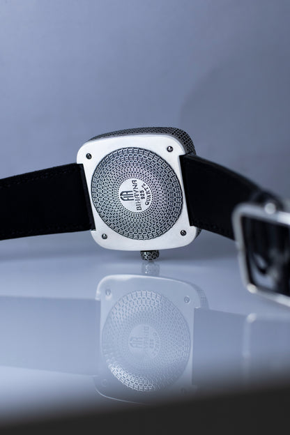Astronomical wristwatch made of 925 sterling silver.