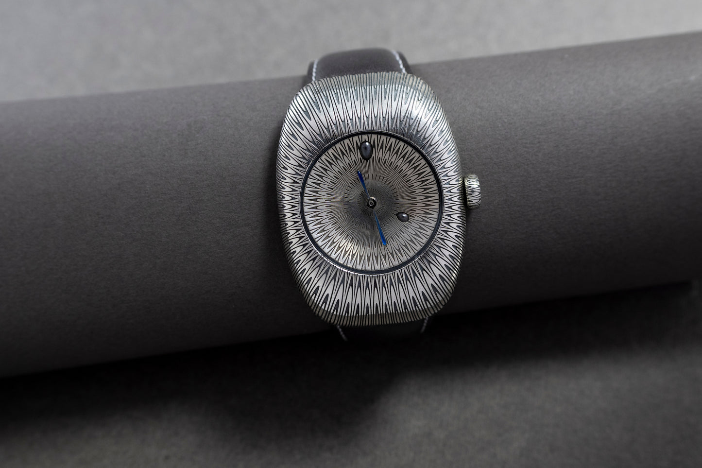 925 Sterling Silver Guilloché Wristwatch – Luxury Handcrafted Timepiece