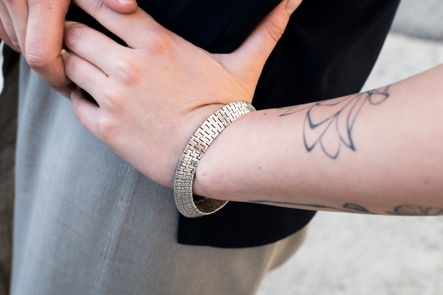 Sterling Silver Triangle Chain Bracelet