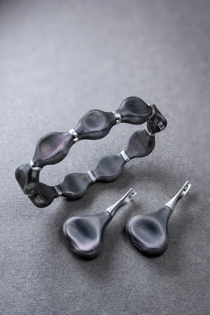 Textured Sterling Silver Teardrop Earrings: Lightweight Modern Jewelry