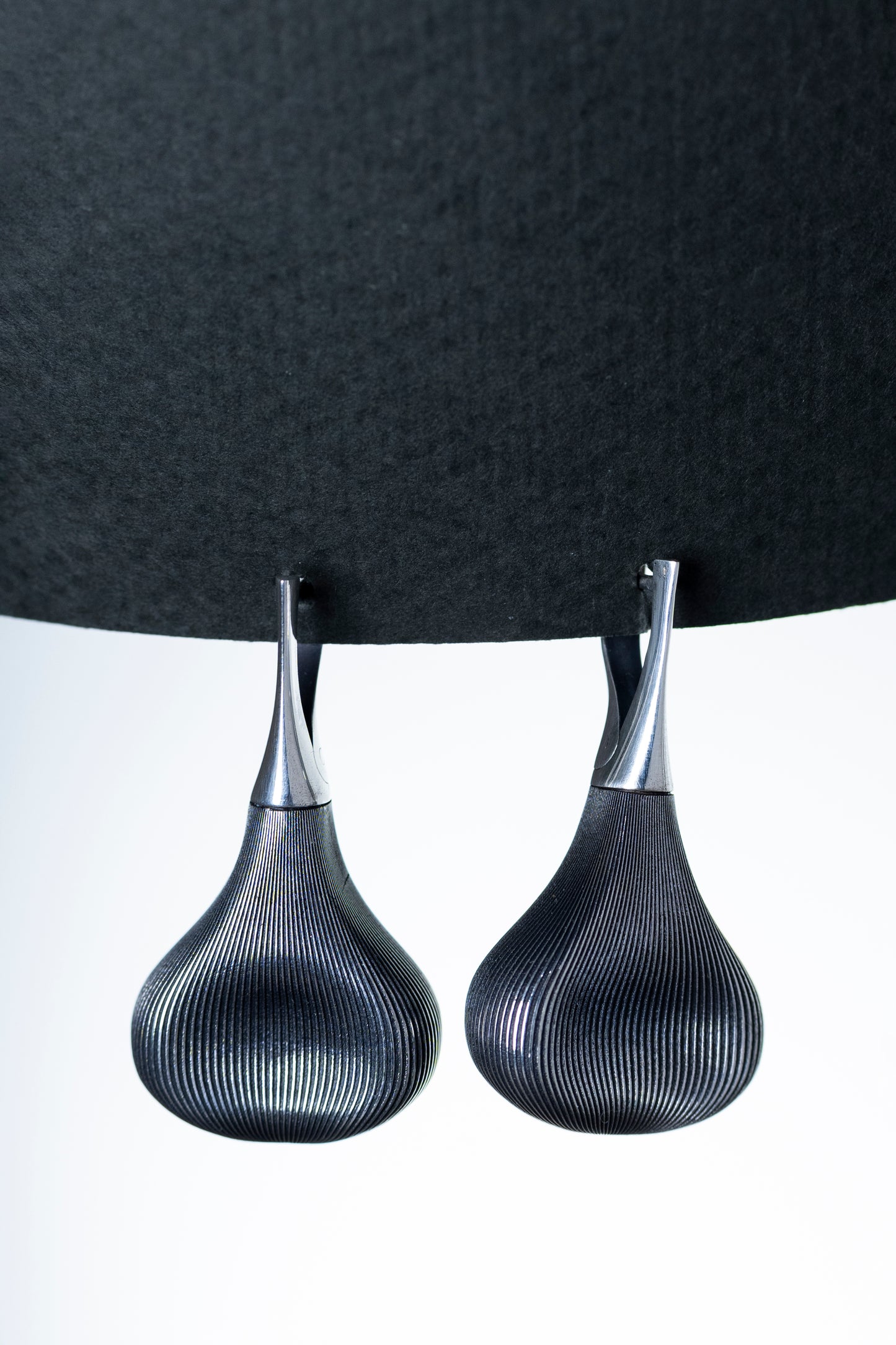 Textured Sterling Silver Teardrop Earrings: Lightweight Modern Jewelry