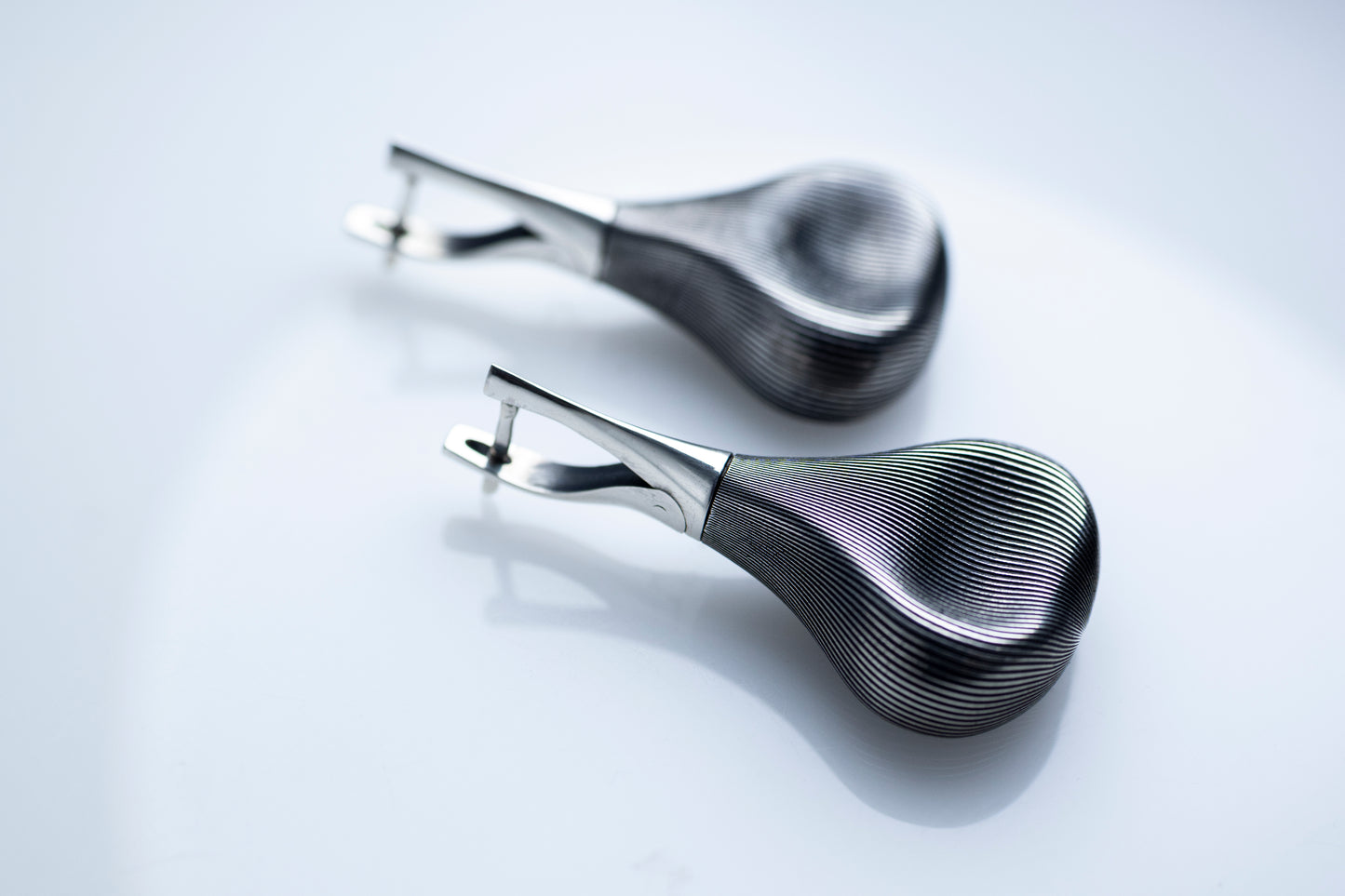 Textured Sterling Silver Teardrop Earrings: Lightweight Modern Jewelry