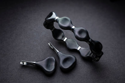 Handmade Sterling Silver Textured Link Bracelet | Modern 925 Jewelry