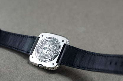Handcrafted Sterling Silver 925 Watch | Geometric Dial Artisan Timepiece | Unisex Bihayna Design