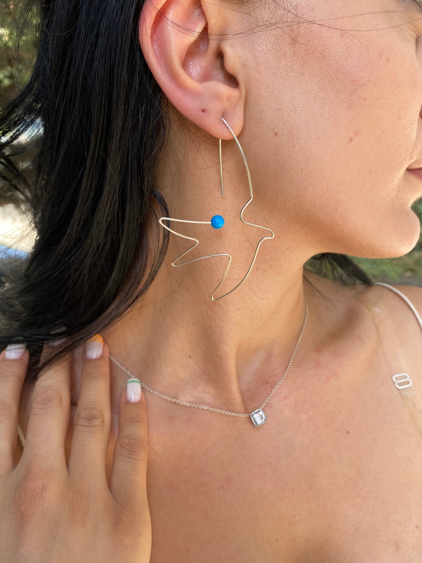Sterling Silver Bird Earrings