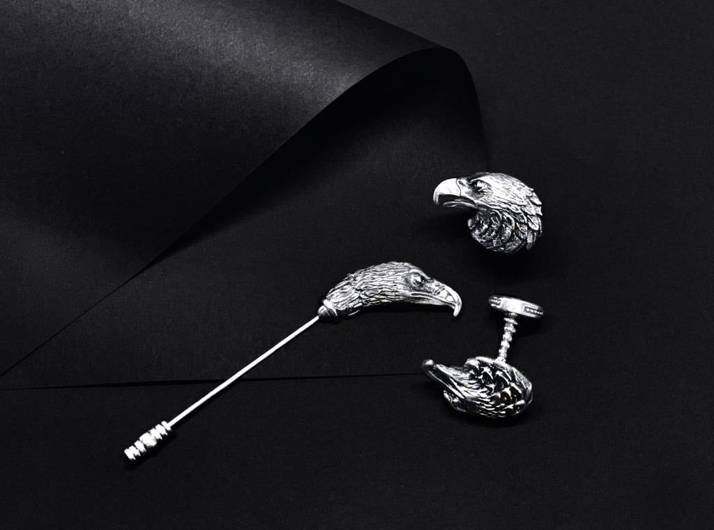 Sterling Silver Eagle Cufflinks