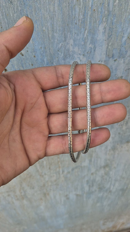 Sterling Silver Snake Chain Necklace – Puzzle Link, Minimalist Unisex Jewelry